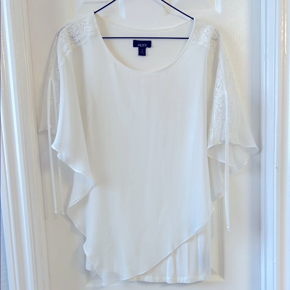 Alyx White Asymmetrical Blouse